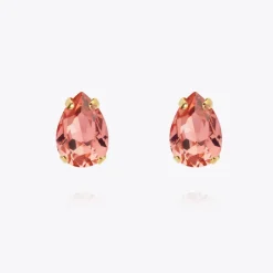 Caroline Svedbom Petite Drop Stud Örhängen / Rose Peach (Guld)