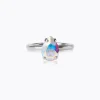 Caroline Svedbom Petite Drop Ring / Aurore Boreale (Rhodium)