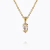 Caroline Svedbom Petite Navette Halsband / Light Silk (Guld)