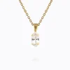 Caroline Svedbom Petite Navette Halsband / Crystal (Guld)