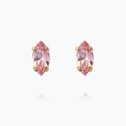 Caroline Svedbom Petite Navette Örhängen / Light Rose (Guld)