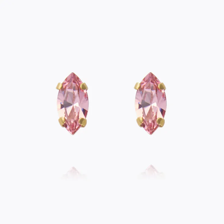 Caroline Svedbom Petite Navette Örhängen / Light Rose (Guld)
