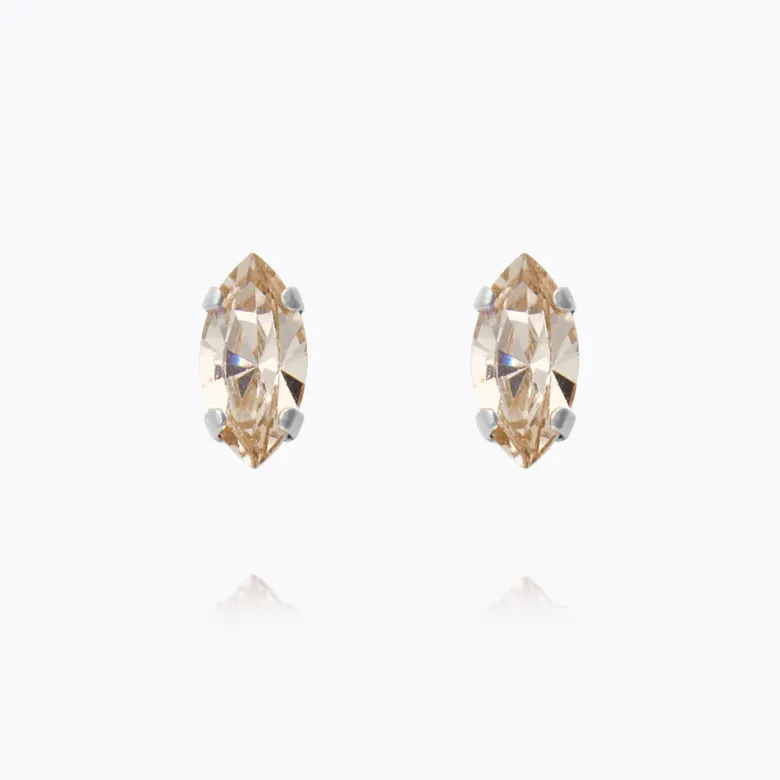 Caroline Svedbom Petite Navette Örhängen / Light Silk (Rhodium)
