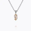 Caroline Svedbom Petite Navette Halsband / Light Silk (Rhodium)