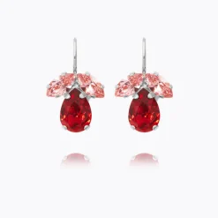 Caroline Svedbom Petite Timo Örhängen / Scarlet Combo (Rhodium)