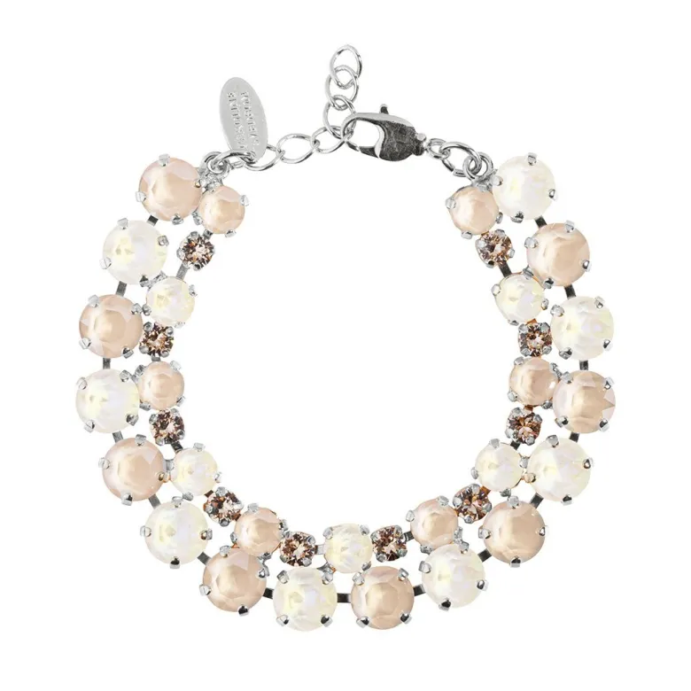 Caroline Svedbom Pomona Armband Rhodium / Light Delite Combo
