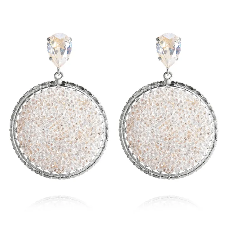 Caroline Svedbom Örhängen Alexandra Crystal Rocks Moonlight (Rhodium)
