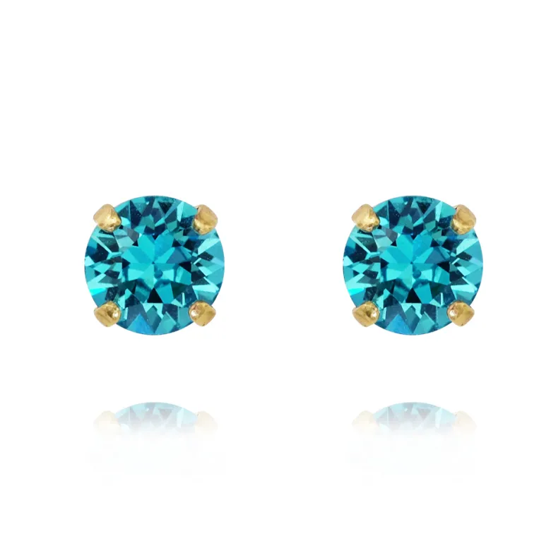 Caroline Svedbom Örhängen Classic Stud Light Turquoise (Guld)