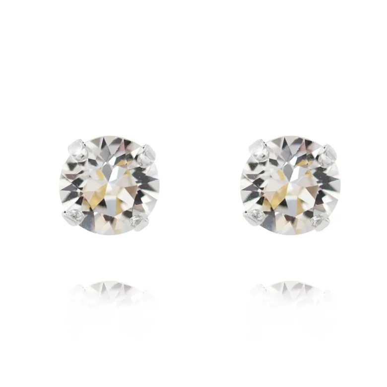 Caroline Svedbom Örhängen Classic Stud Crystal (Rhodium)