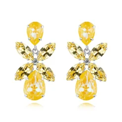 Caroline Svedbom Örhängen Dione / Sunshine Delite + Jonquil (Rhodium)