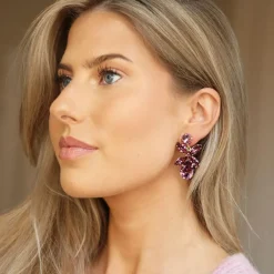 Caroline Svedbom Örhängen Dione / Iris (Rhodium)