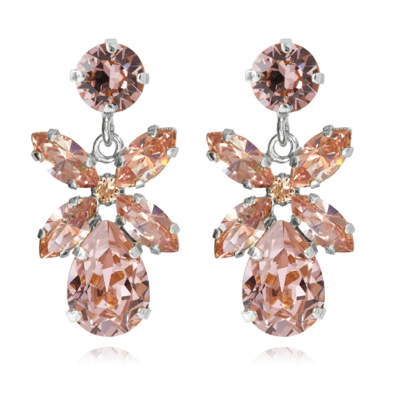Caroline Svedbom Örhängen Mini Dione Vintage Rose (Rhodium)