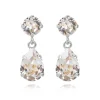 Caroline Svedbom Örhängen Mini Drop Crystal (Rhodium)