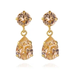 Caroline Svedbom Örhängen Mini Drop Light Peach (Guld)