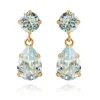 Caroline Svedbom Örhängen Mini Drop Light Azure (Guld)
