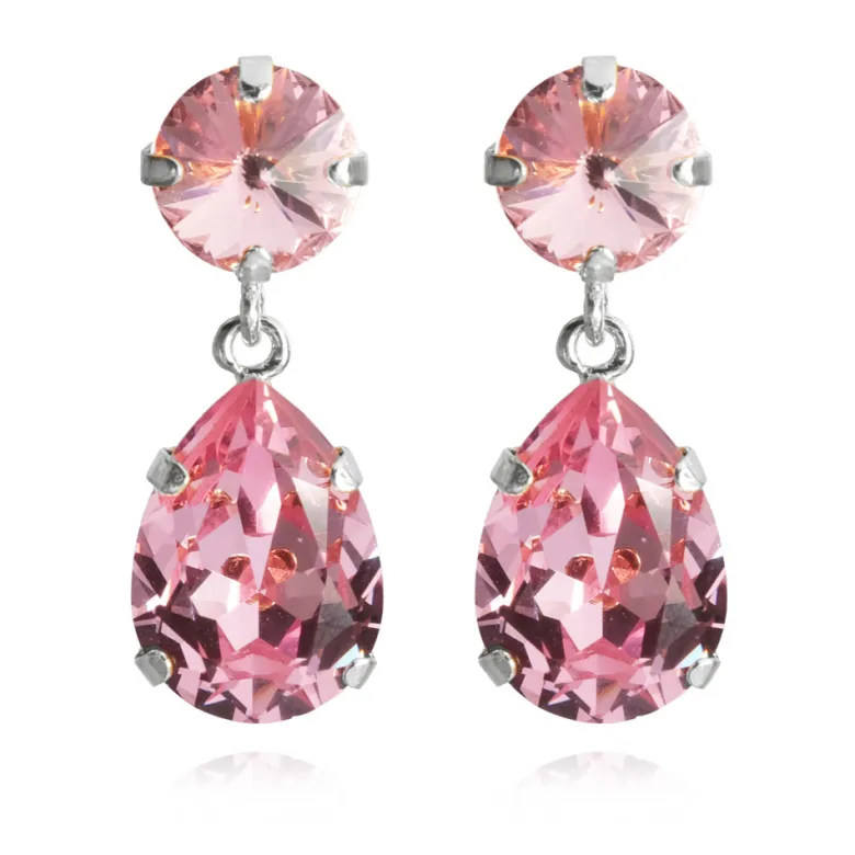 Caroline Svedbom Örhängen Mini Drop Light Rose (Rhodium)