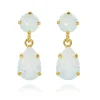 Caroline Svedbom Örhängen Mini Drop White Opal (Guld)
