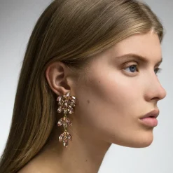 Caroline Svedbom Örhängen Nyx Jet Black Diamond (Rhodium)