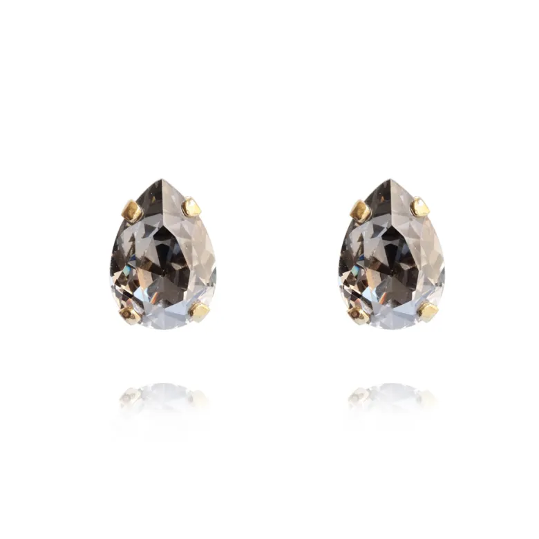 Caroline Svedbom Örhängen Petite Drop Stud Black Diamond (Guld)