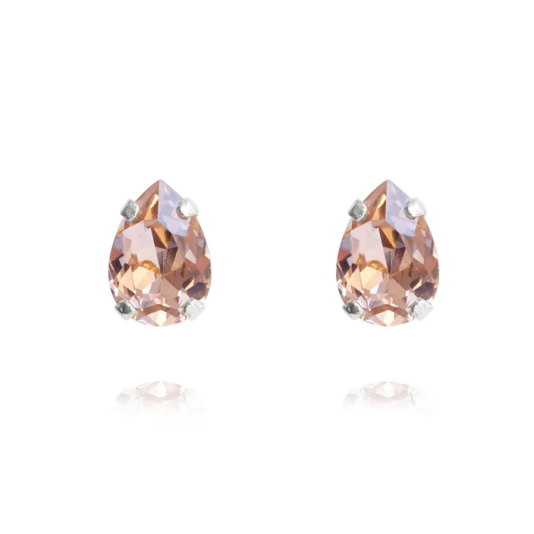 Caroline Svedbom Örhängen Petite Drop Stud Vintage Rose (Rhodium)