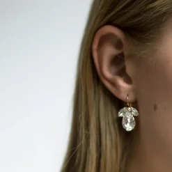 Caroline Svedbom Örhängen Timo Crystal (Guld)