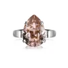 Caroline Svedbom Ring Mini Drop Vintage Rose (Rhodium)