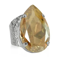 Caroline Svedbom Ring Perfect Drop Golden Shadow (Rhodium)