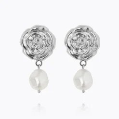 Caroline Svedbom Rosita Pearl Örhängen / Pearl (Rhodium)