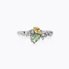 Caroline Svedbom Sandra Ring / Chrysolite + Jonquil (Rhodium)