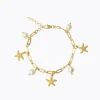 Caroline Svedbom Sea Star Kedja Armband / Pearl (Guld)