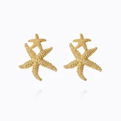 Caroline Svedbom Sea Star Twin Örhängen (Guld)