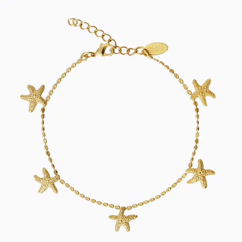 Caroline Svedbom Sea Star Ankel Chain (Gold)