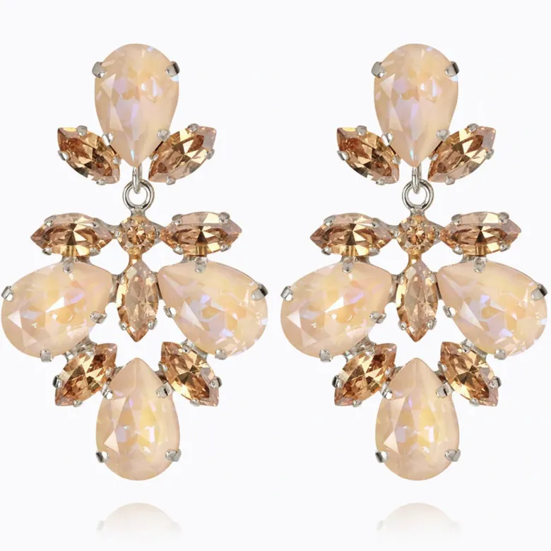 Caroline Svedbom Selene Örhängen/ Ivory Cream Delite (Rhodium)
