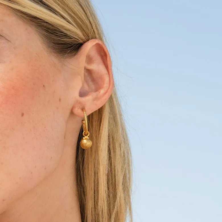 Caroline Svedbom Shell Loops Örhängen / (Guld)