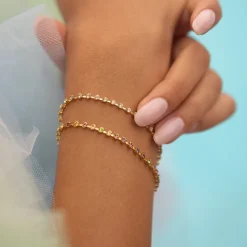 Caroline Svedbom Siri Armband Guld / Crystal