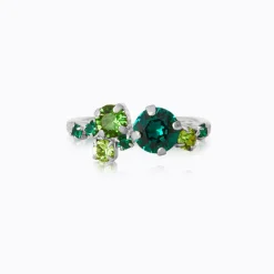 Caroline Svedbom Stardust Ring / Green Combo (Rhodium)