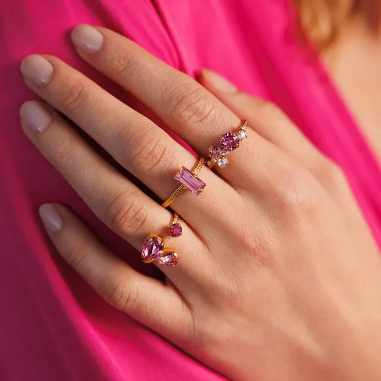 Caroline Svedbom Stardust Ring / Rose Combo (Guld)