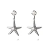 Caroline Svedbom Starfish Örhängen Rhodium Crystal