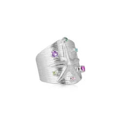 Caroline Svedbom Starfish Ring Rhodium / Rainbow Combo ( Specialerbjudande )