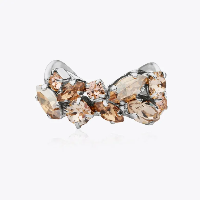 Caroline Svedbom Stella Ring / Silk Combo (Rhodium)
