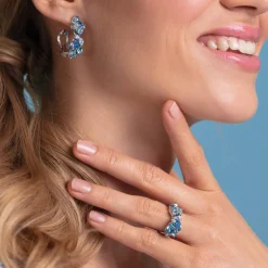 Caroline Svedbom Stella Örhängen / Blue Combo (Guld)