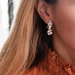 Caroline Svedbom Stella Örhängen / Crystal (Guld)