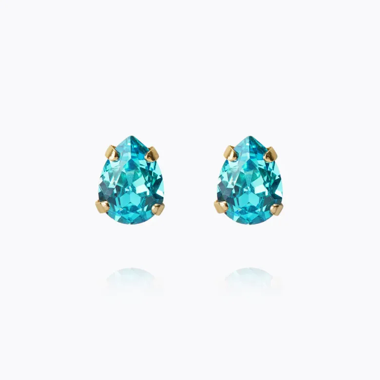 Caroline Svedbom Superpetite Drop Örhängen / Aquamarine (Guld)