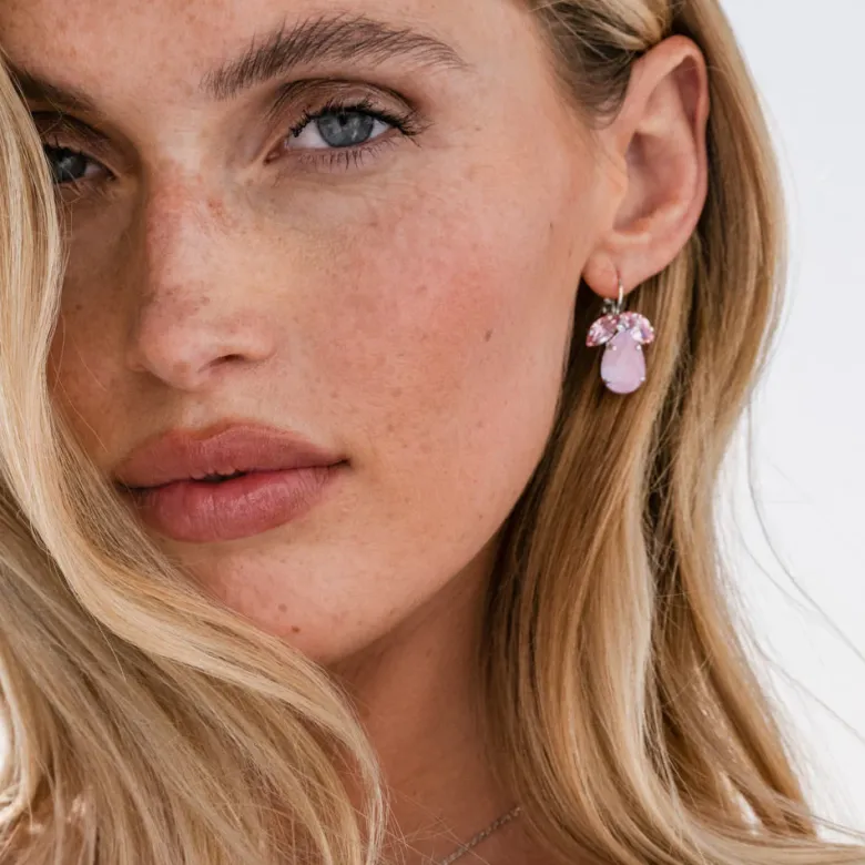 Caroline Svedbom Timo Örhängen / Soft Pink Combo (Guld)