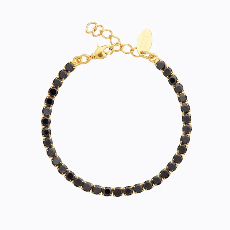 Caroline Svedbom Zara Armband / Jet (Guld)