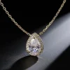 Celine Estelle Droppformat Guldhalsband med 18K förgyllning och CZ 40+5 cm