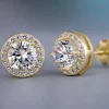Celine Estelle Guld Studs 18K förgyllning med CZ – CEEG096