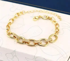 Celine Estelle Guldarmband med 18K förgyllning och CZ 16+4 cm-CEBG012