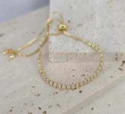Celine Estelle Guldarmband med 18K förgyllning med cubic zirconia