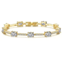 Celine Estelle Guldarmband med 18K förgyllning och CZ 16,5+2 cm